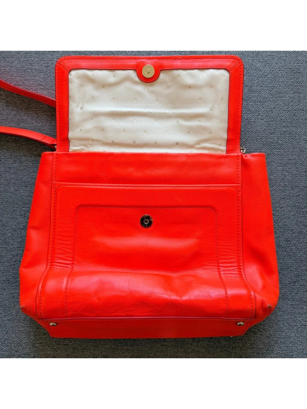 Kate Spade Bradshaw Bow Terrace Maraschino Red Leather Satchel Crossbody Bag